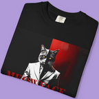"Comfort Colors 1717 mafia cat shirt with stylish gangster cat illustration – soft washed cotton streetwear tee."