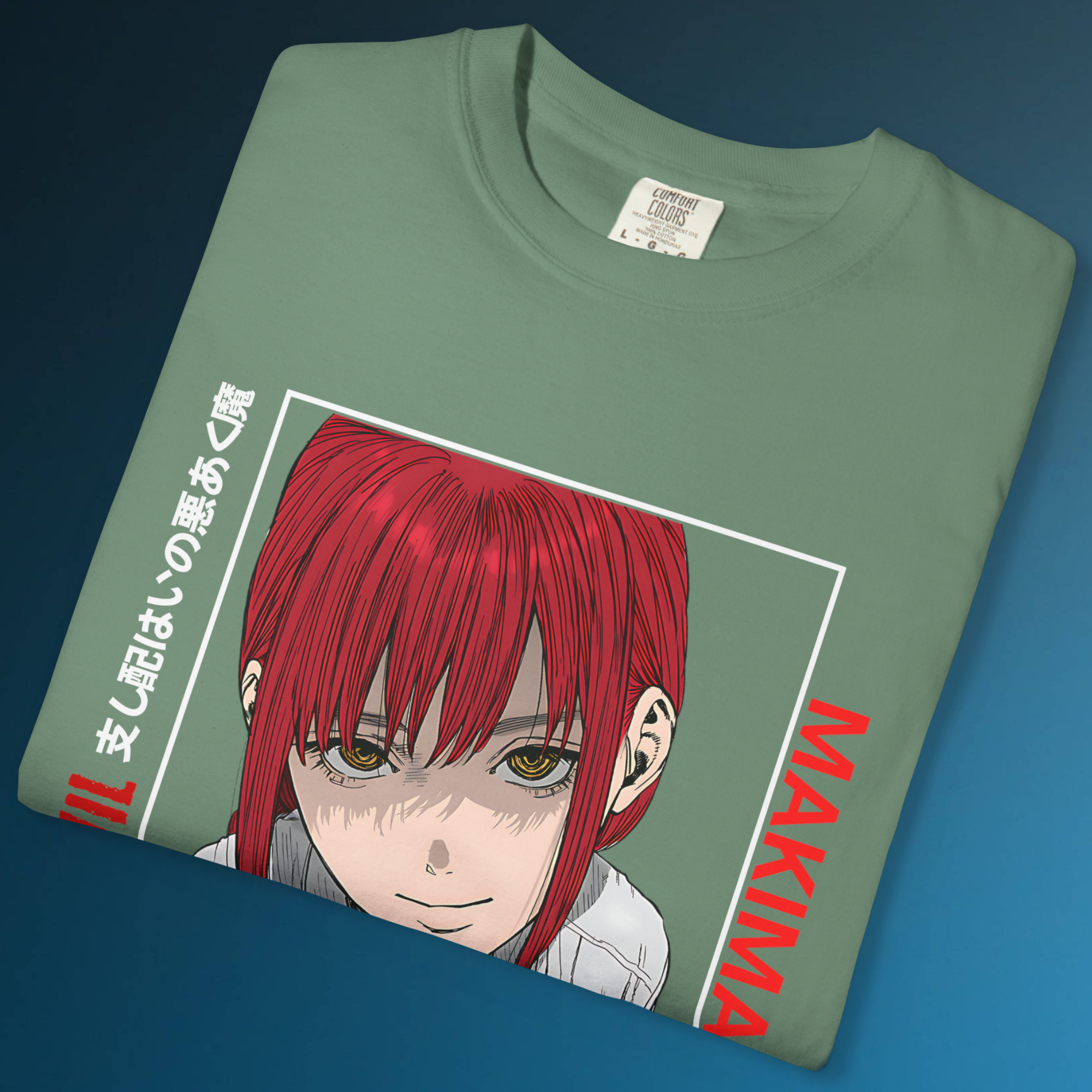 Makima Chainsaw Man shirt Japanese manga streetwear for otaku fashion lovers