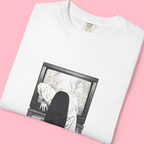 "Ringu horror t-shirt featuring Sadako crawling out of TV – Japanese horror shirt for J-horror fans"
