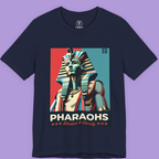 Pharaohs T-Shirt Egyptian King Retro Art Ancient History Streetwear Tee.