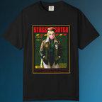 Street Fighter Cammy White shirt in black, retro gaming apparel for anime fans and fighting game enthusiasts.