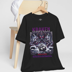 Gothic Streetwear shirt featuring a large octopus or squid monster from the ocean deep.
