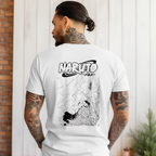 Black graphic tee featuring Shikamaru from Naruto in trendy streetwear design