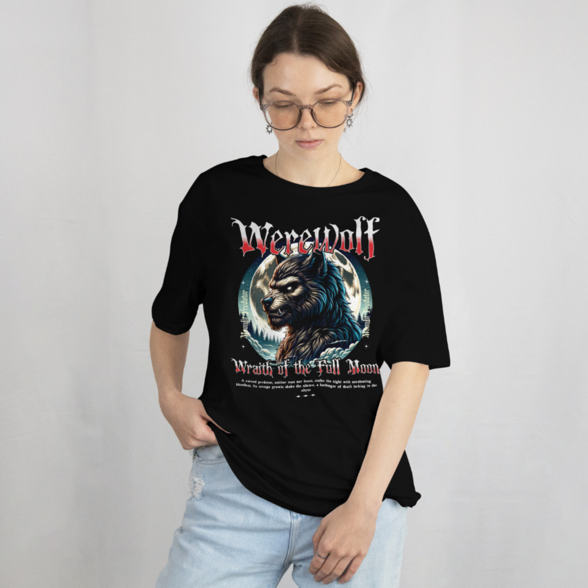 Monster Graphic Tee featuring a fantasy beast on a dark grey T-shirt.