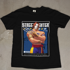"Unisex anime graphic tee with Street Fighter Vega for gamers and fans"