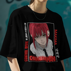 Makima anime graphic tee Chainsaw Man unisex otaku T-shirt for casual outfits