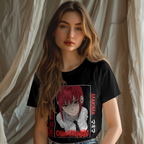 Stylish manga inspired Makima Chainsaw Man T-shirt otaku streetwear clothing