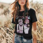 "Bleach anime T-shirt gift idea for manga lovers, Kenpachi and Yachiru art"