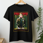 Black Street Fighter Cammy White T-Shirt featuring bold anime artwork, perfect for retro gaming fans and anime streetwear collectors.