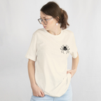 Comfort Colors 1717 unisex t-shirt with bold black-and-white Hunter x Hunter design and Phantom Troupe spider print.