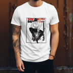 Comfortable cotton T-shirt with bold Sakamoto Days Yoichi Nagumo illustration design