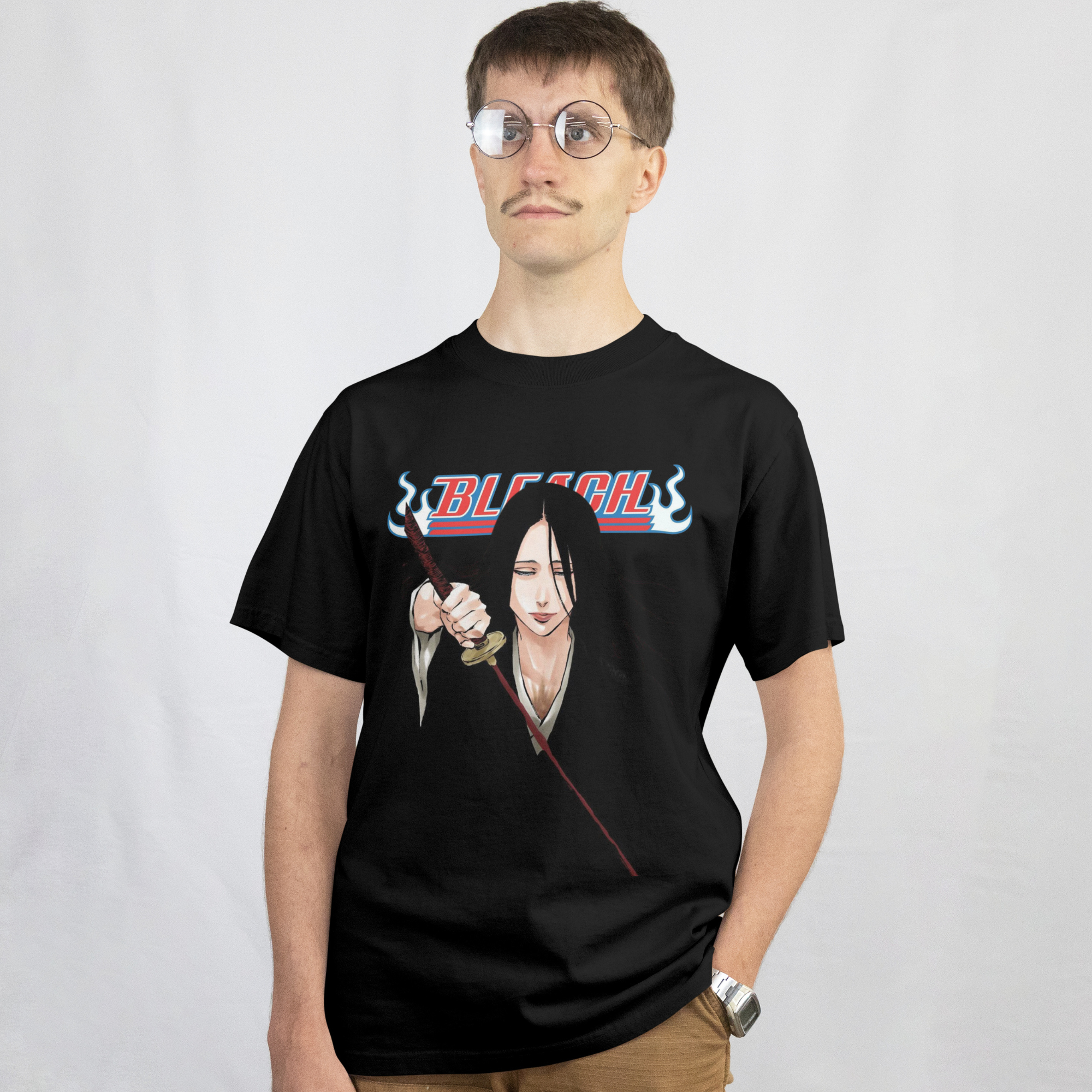 "High-quality Bleach Unohana anime graphic tee S to 3XL unisex"