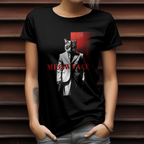 "Funny mafia cat graphic shirt called Meowface – trendy cat lover gift and bold streetwear statement piece."