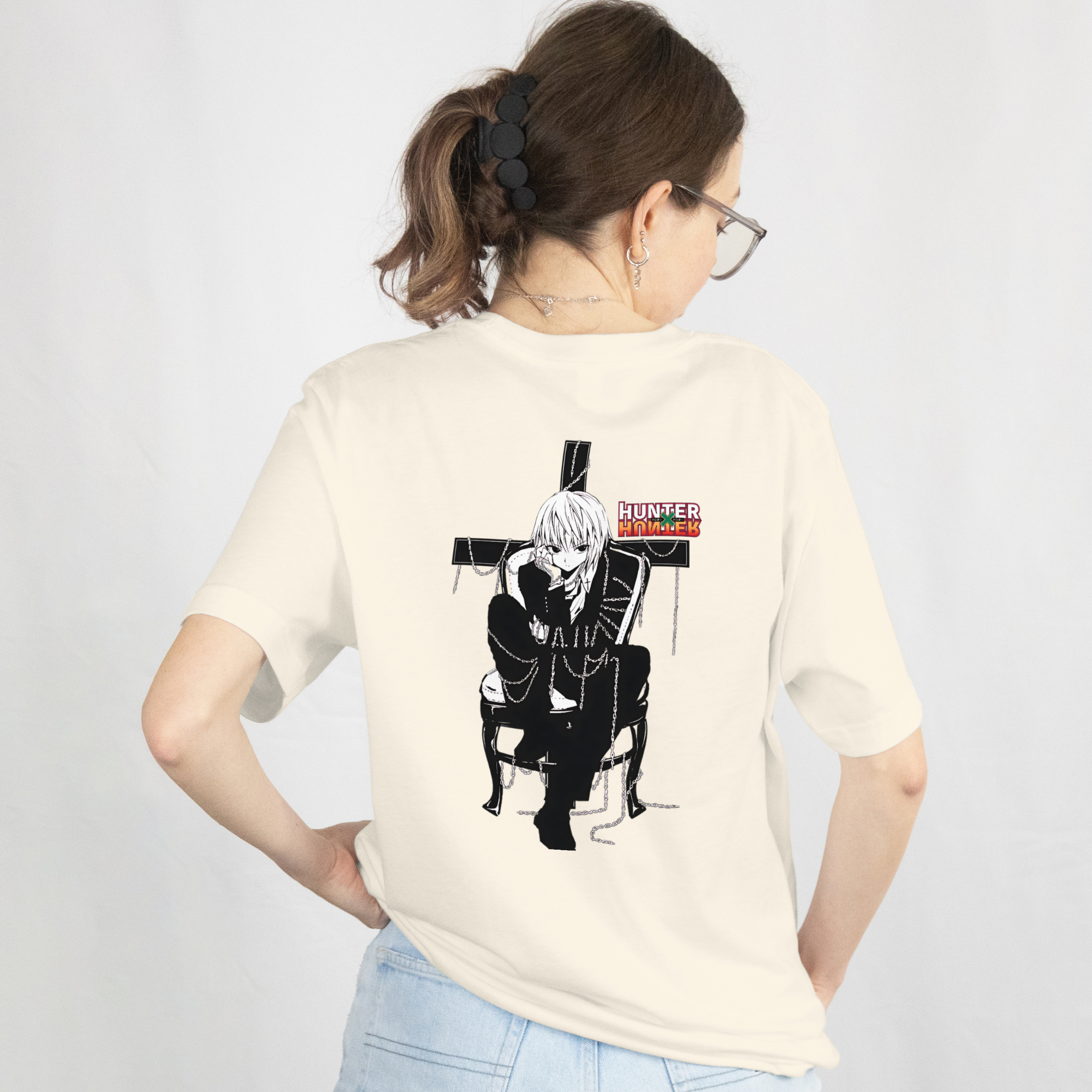 Anime graphic tee featuring Hunter x Hunter inspired design on premium Comfort Colors cotton shirt