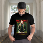 Retro arcade Street Fighter Cammy White T-Shirt, anime-inspired graphic tee for casual wear and gamer fashion.