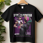 "Street Fighter Juri Han T-Shirt with bold anime graphic for gamers and anime fans"