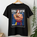 "Street Fighter Vega retro graphic tee for anime lovers and gamer fashion"