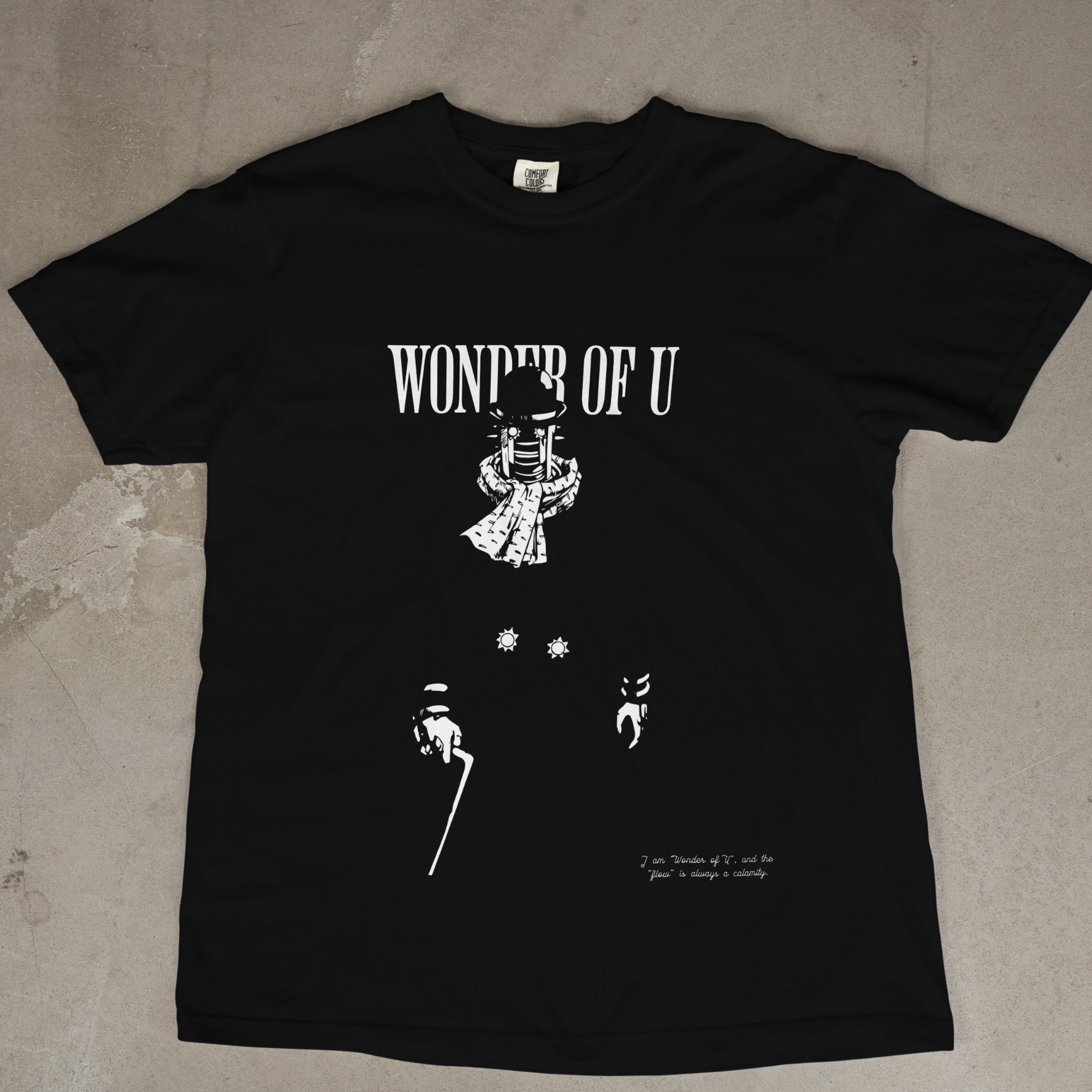 Unisex black JoJolion Wonder of U T-shirt for JoJo’s Bizarre Adventure collectors