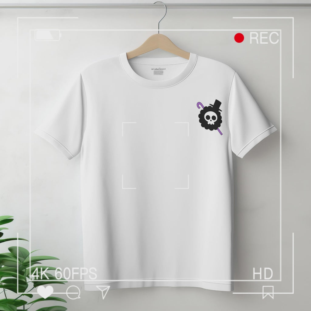 One Piece Brook Piano T-Shirt | Skeleton Musician Anime Streetwear Tee